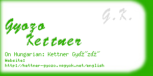 gyozo kettner business card